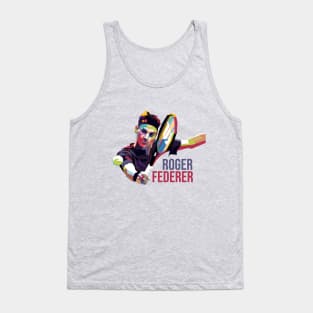 Roger Federer Pop Art Tank Top